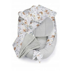 Baby Soft Cocoon Double-sided 6pc DEER AND FRIENDS - MyHappy Baby