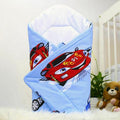Baby Swaddle Wrap Newborn Bedding Blanket 100% Cotton Sleeping Bag Cars