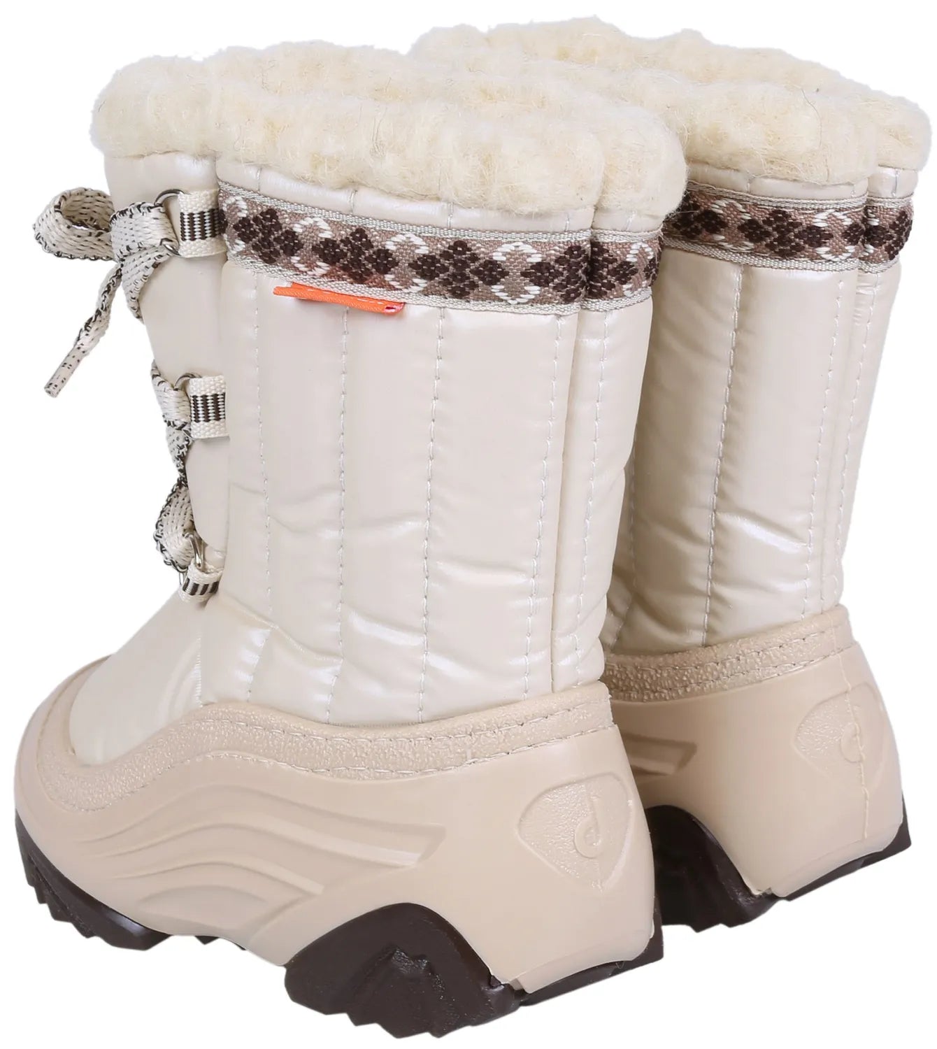 DEMAR Baby Kids Snow Winter Boots Woollen Fur - Cream