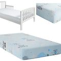 Baby Fitted Junior Bed Sheet Printed 100% Cotton Mattress 160X70cm Sweet Animals Blue