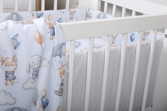 Baby Bedding Set 2pc fit Cot Cotton 100% 120x90cm Walk in the clouds - MyHappy Baby