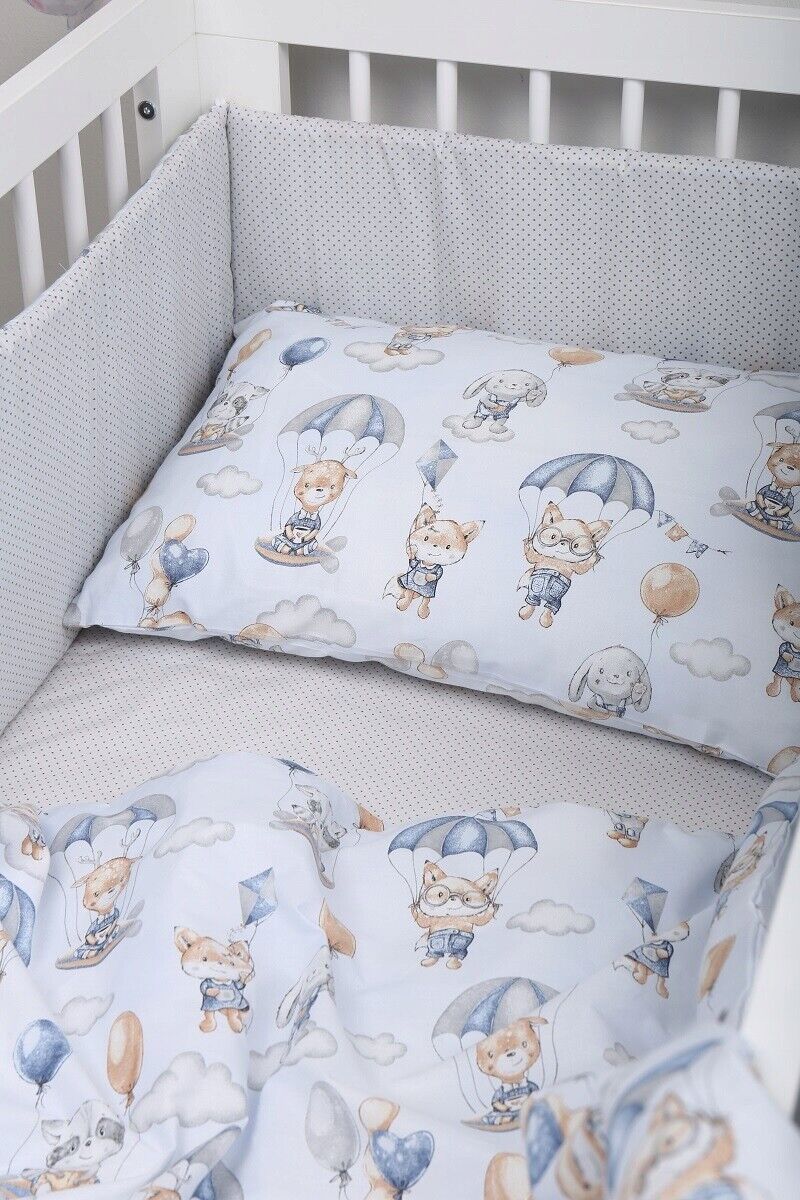 Clouds cot outlet bedding