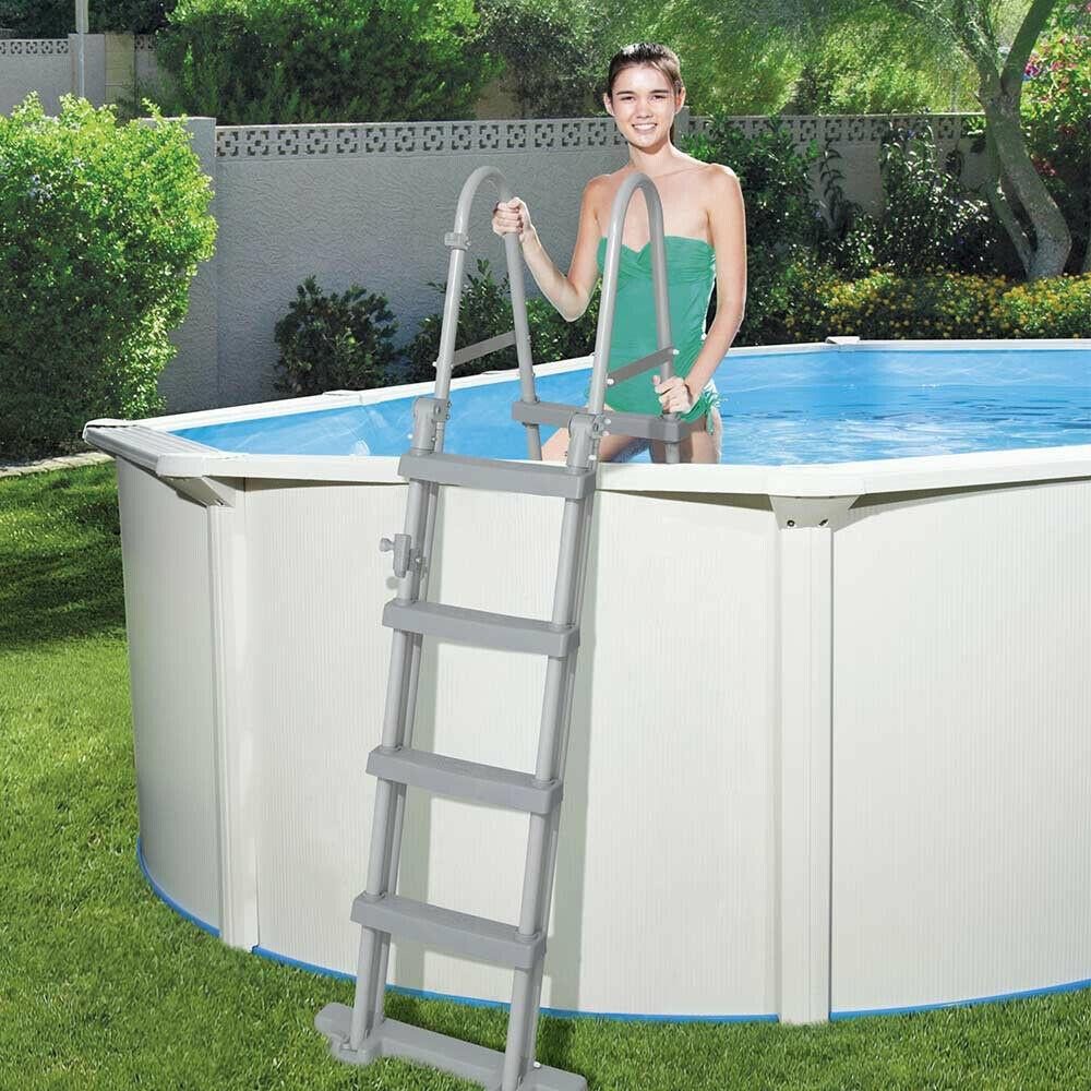 Ladder 1.22M Bestway Swimming Pool Safety Above Grand Garden Paddling 48 Inch