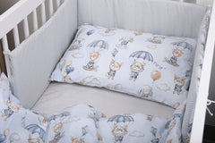 Baby Bedding Set 2pc fit Cot Cotton 100% 120x90cm Walk in the clouds - MyHappy Baby