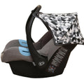 Car Seat Hood Replacement Universal Baby Cover Wind Sun Canopy Shade Waterproof - 3D Grey