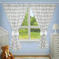 Nursery Curtains for Babies & Toddler's Bedroom Elephants grey