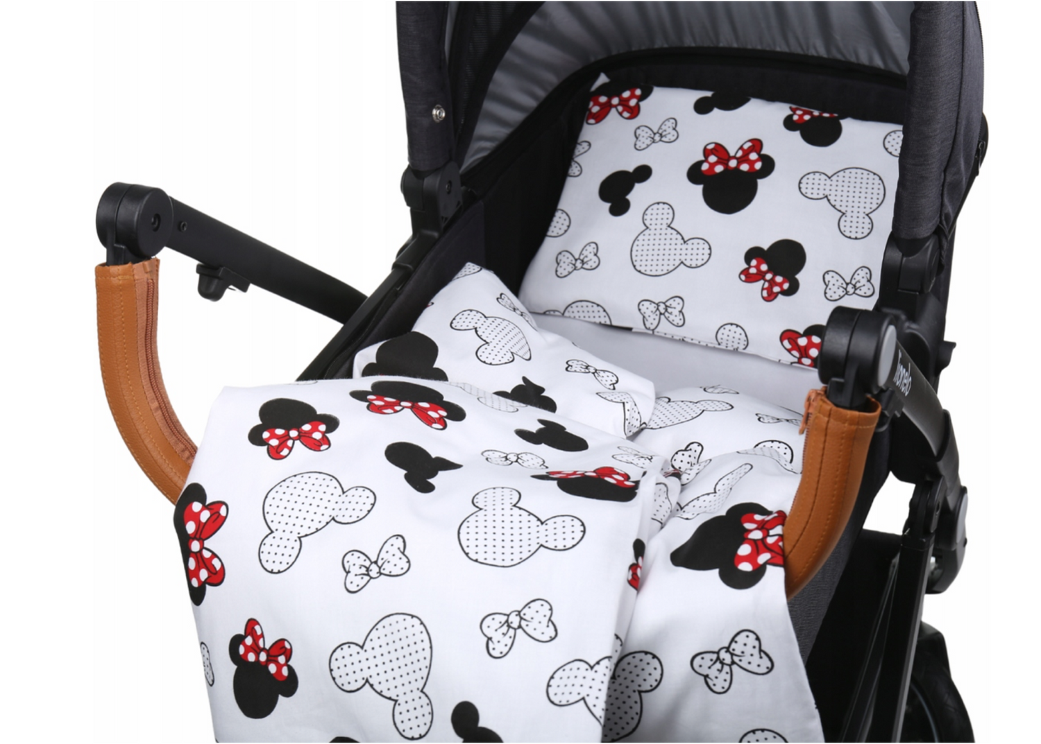 Baby Bedding Set 2pc fit Cradle/Moses basket/Pushchair 70x80 Little Mouse