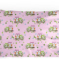 Pillow case ANTI-ALLERGENIC with zipper closure 60x40cm Cotton Owls pink