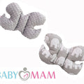 Butterfly Dimple Pillow Baby head and neck support Grey - Elephants