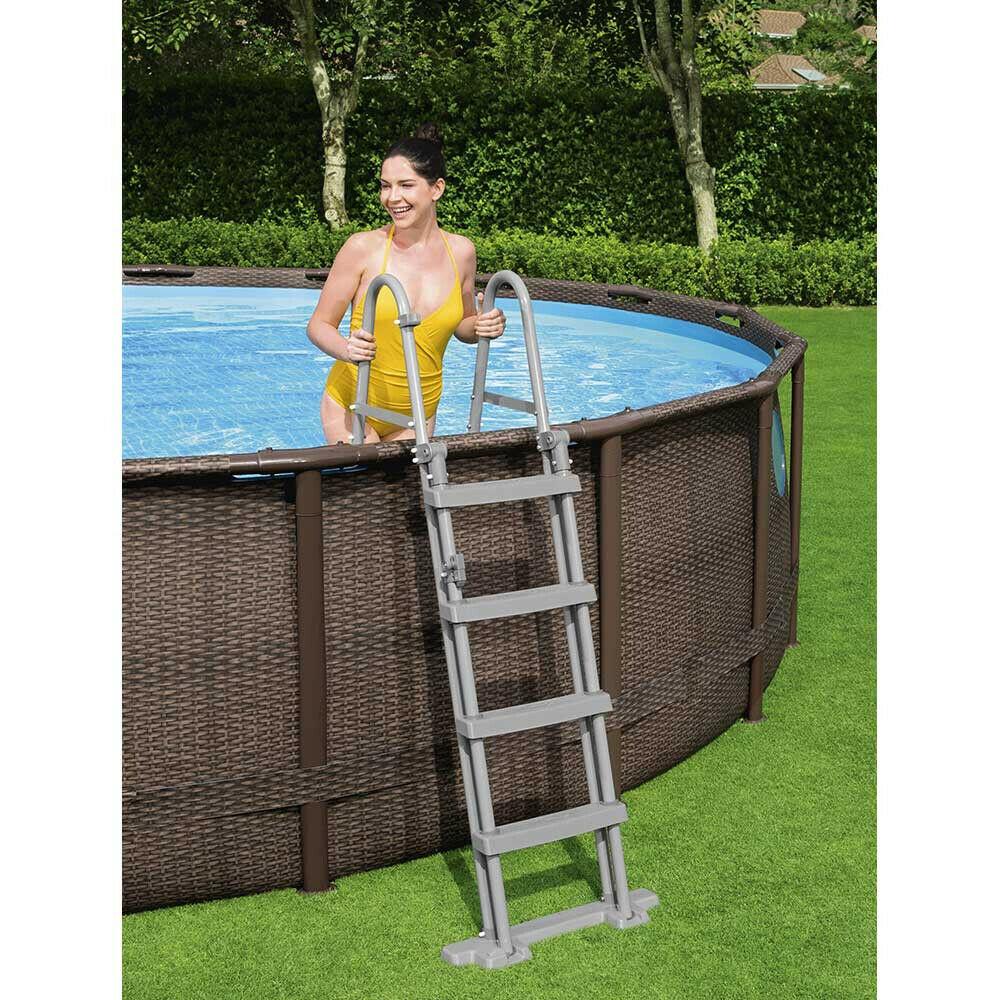 Ladder 1.22M Bestway Swimming Pool Safety Above Grand Garden Paddling 48 Inch