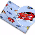 100% cotton fitted sheet printed design for baby crib 90x40cm Cars