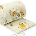 Baby Bedding Bumper 190 cm Half Cot Bed Ladder Cream