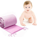 Baby Padded Bumper 180cm fit COT 100% Cotton Pink