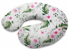 Baby Feeding Pillow + Cover Pregnancy Nursing Cotton Garden Flowers - MyHappy Baby