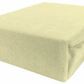Terry Towelling Fitted Sheet 140X70 Nursery Baby Fit Cot Bed Frotte Cream