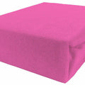 Terry Towelling Fitted Sheet 140X70 Nursery Baby Fit Cot Bed Frotte Pink