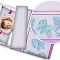 Baby Bedding Set 5pc Soft All-round Pillow Duvet Fit Cot Cuddle Bear Pink