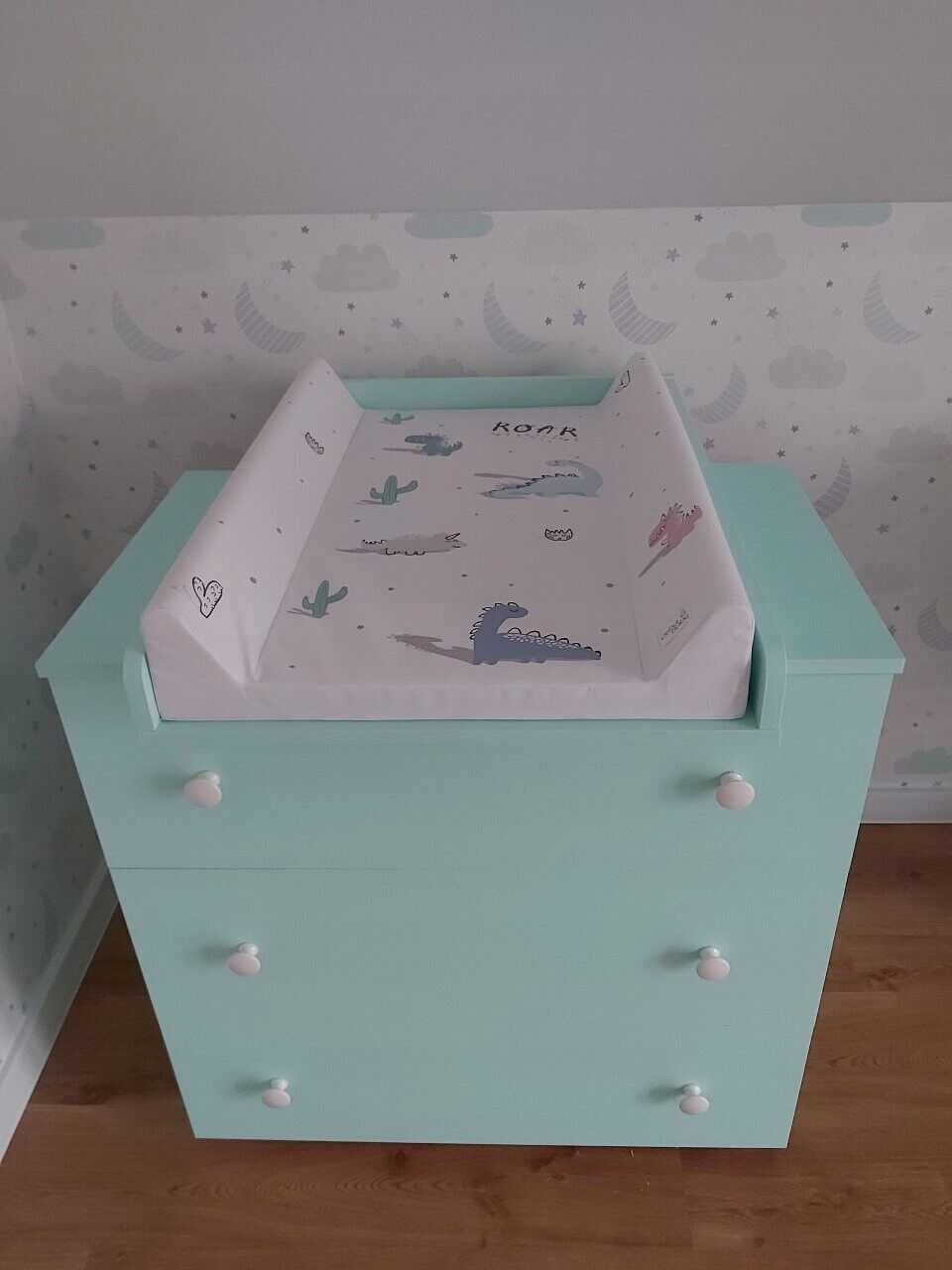 Baby Changing mat Hard Base Nursery Padded 70x50cm Fit Cot Andy DINO