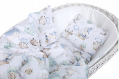 Baby Bedding Set 2pc fit Cradle/Moses basket/Pushchair 70x80 Wolf in the Forest - MyHappy Baby