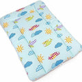 Baby 100% cotton changing mat child toddler Planes turquoise