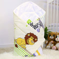 Baby Swaddle Wrap Newborn Bedding Blanket 100% Cotton Sleeping Bag Safari Green