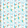 100% cotton fitted sheet printed design for baby crib 90x40cm Boats