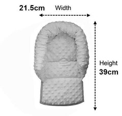 Baby Head Car Seat Rest Cushion Toddler Child Support Pillow Dimple Black - MyHappy Baby
