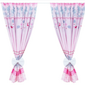 Nursery Curtains for Babies & Toddler's Bedroom Cuddle bears pink