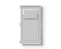 Bedding Set 3Pc Bumper All Around Pillowcase Duvet Cover Fit Cot 120x60cm Small White Stars - MyHappy Baby
