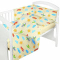 Baby bedding set 2pc 100% cotton pillowcase duvet cover 135x100cm - Planes Cream
