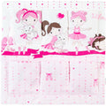 Cot Tidy Organiser Bed Nursery Hanging Storage 6 Pockets Ballerina Pink
