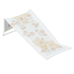 Baby Newborn Bath Pad Soft Seat Deckchair Safety Support For Bathing Teddy White - MyHappy Baby