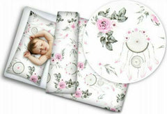 Bedding Set 3Pc Bumper All Around Pillowcase Duvet Cover Fit Cot 120x60cm Dream Catcher - MyHappy Baby