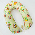 Large Breast Feeding Pillow Cotton Baby Nursing Maternity Pregnancy Owls Yellow