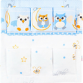 Cot Tidy Owls Moon Blue Nursery Hanging Storage 6 Pockets