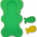 Baby Bath Sponge + 2 Small Sponges Safety Support Comfort Soft Safe Foam Green