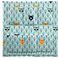 Cot Tidy Organiser Bed Nursery Hanging Storage 6 Pockets Fox In Forest Turquoise