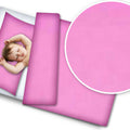 Baby Bedding Set 120X90 Pillowcase Duvet Cover 2Pc Fit Cot 120X60 Pink