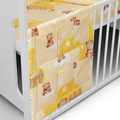 Teddy Cloud Peach Cot Tidy Organiser Bed Nursery Hanging Storage 6 Pockets