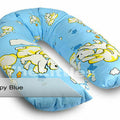 Large Breast Feeding Pillow Baby Nursing Maternity Pregnancy Puppy Blue