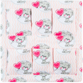 NURSERY HANGING STORAGE 6 POCKETS COT TIDY ORGANISER Puppy Chevron Pink