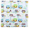 Cot Tidy Organiser Bed Nursery Hanging Storage 6 Pockets Owls Blue