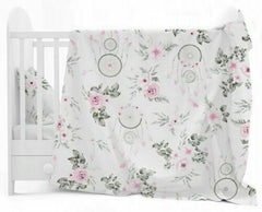 Bedding Set 3Pc Bumper All Around Pillowcase Duvet Cover Fit Cot 120x60cm Dream Catcher - MyHappy Baby