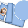 Baby bedding set 2pc 120x90 pillowcase duvet cover fit cot Blue