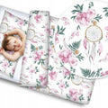 Baby bedding set 2pc 100% cotton pillowcase duvet cover 135x100cm -  Pink Dream Catcher