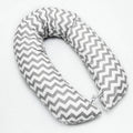 Large Breast Feeding Pillow Baby Nursing Maternity Pregnancy Cotton Zig Zag