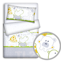 Baby Bedding Set 120X90 Pillowcase Duvet Cover 2Pc Fit Cot 120X60 Zoo Green