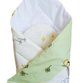 Baby Swaddle Wrap Newborn Bedding Blanket 100% Cotton Sleeping Bag Bees Green
