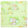 Cot Tidy Organiser Bed Nursery Hanging Storage 6 Pockets Ladder Green