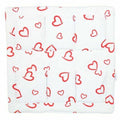 Cot Tidy Organiser Bed Nursery Hanging Storage 6 Pocket Red Hearts On White